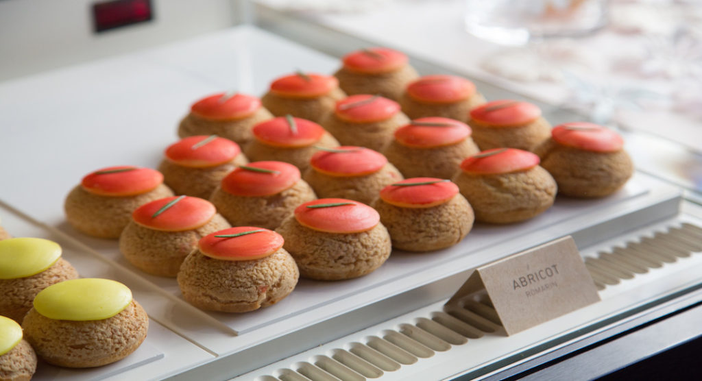 A close up of food on a counter
