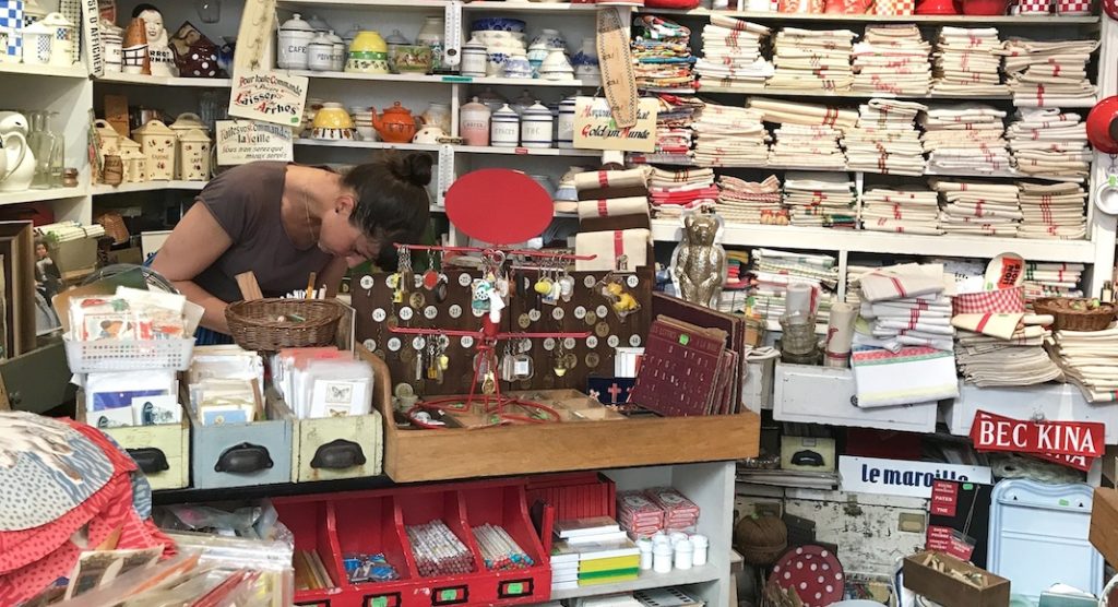 A group of items on a shelf