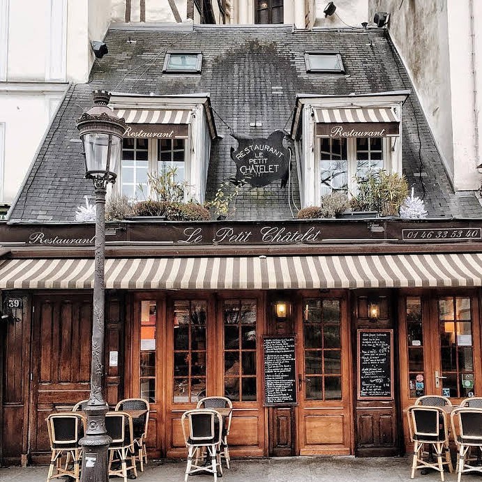 Exterior: Parisian restaurant