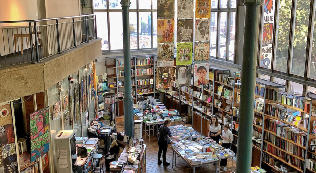 La librairie de la Halle Saint-Pierre bookstore in Paris