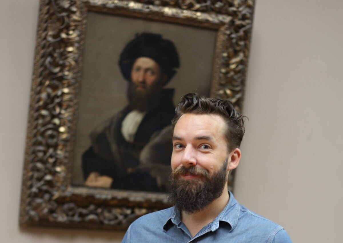 A man looking at the camera