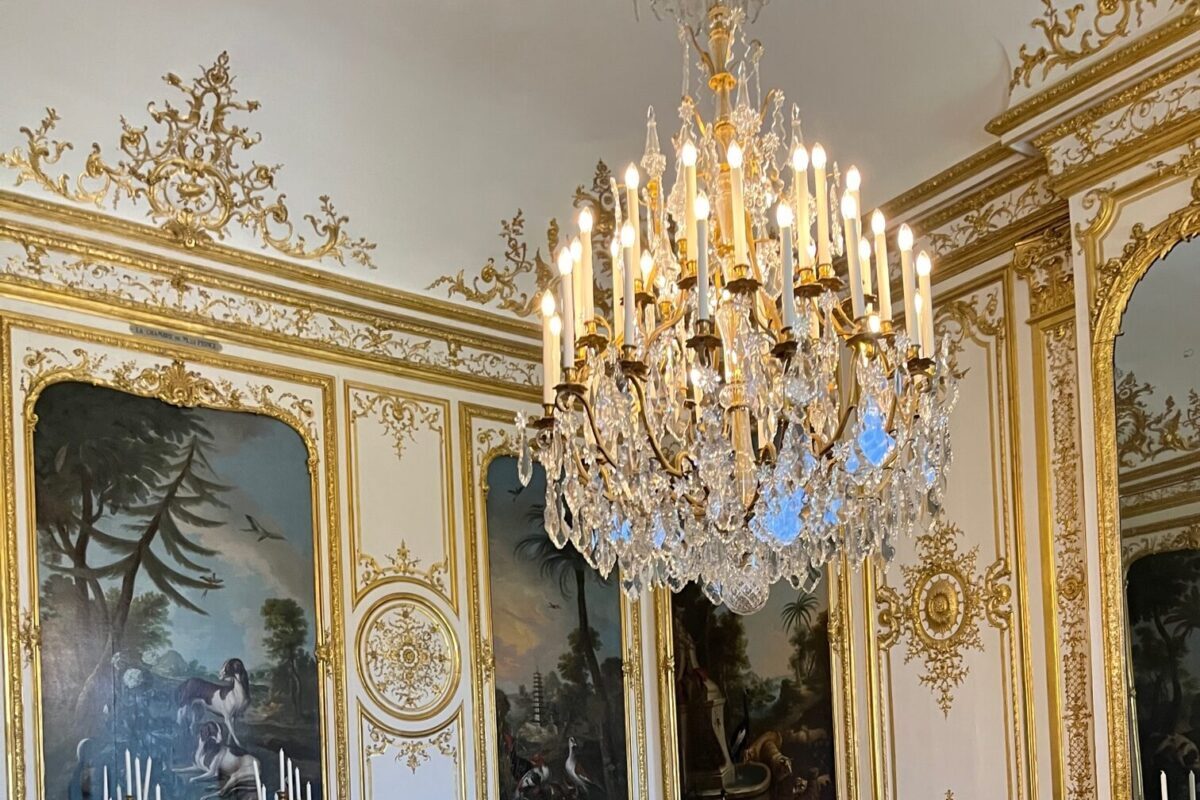 Chandelier in French palace