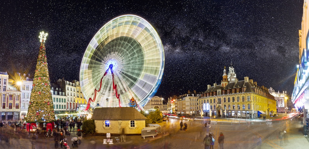 Grande roue sur la Grand-Place de Lille