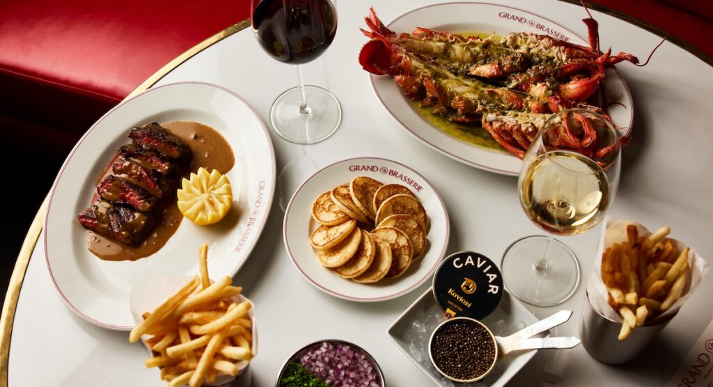 Various dinner specials like steak and langoustine