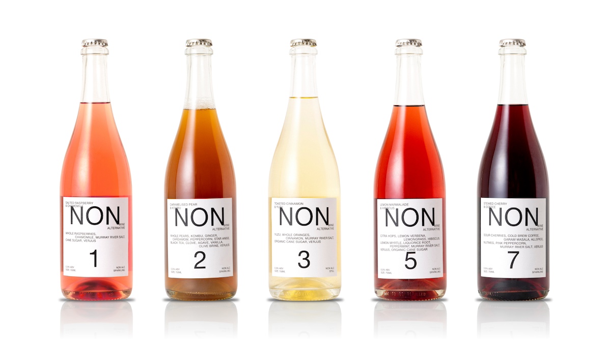 Lineup of NON bottled beverages.