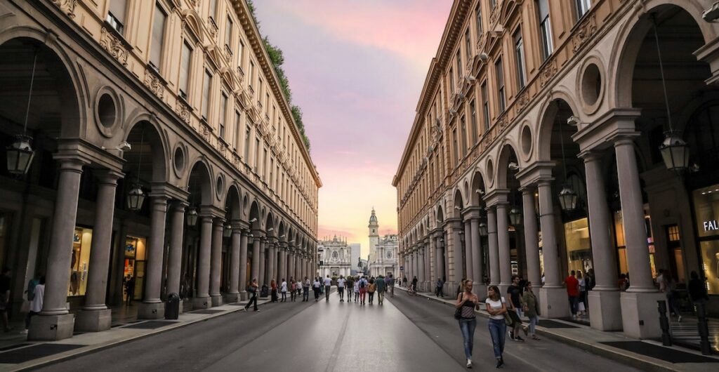 Turin's French influence in Italy