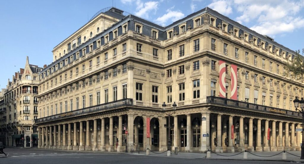 Facade of the Théâtre du Palais-Royal in Paris.