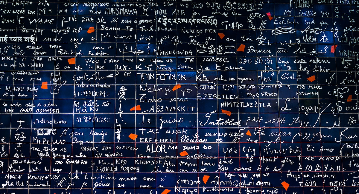 Wall of Love. Paris. France.