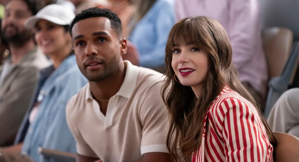 Lily Collins and Lucien Laviscount in 'Emily in Paris' Season 4