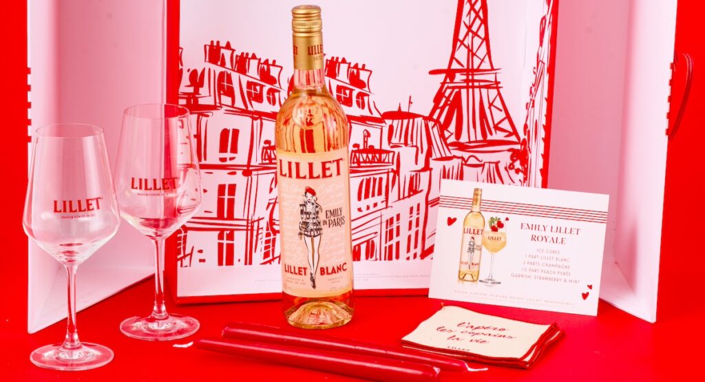 Limited edition Emily in Paris Lillet bottle