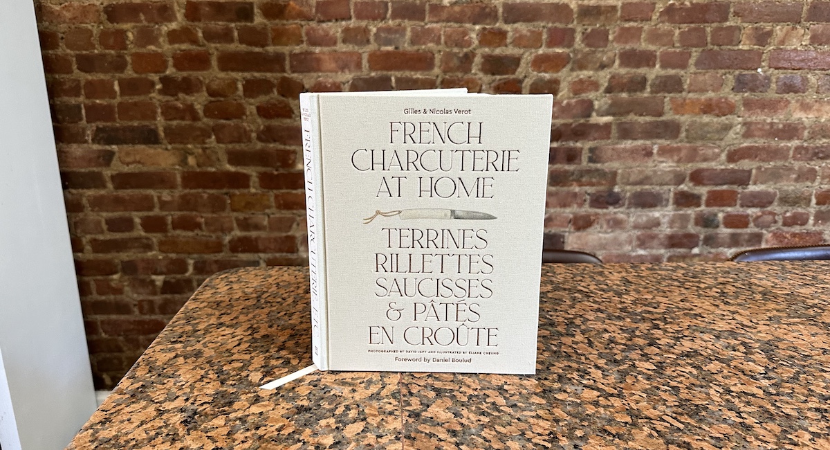 French Charcuterie At Home book against brick backdrop