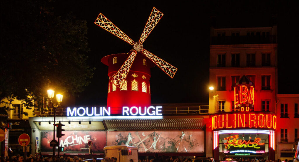 Moulin Rouge in Paris.