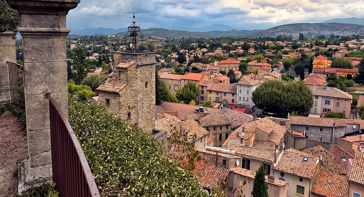 View of Malaucene from above