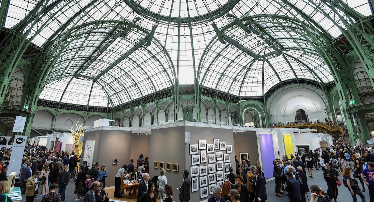 Interior of Grand Palais in Paris.