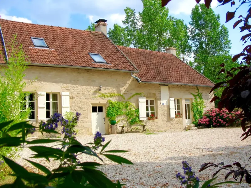 Burgundy farmhouse