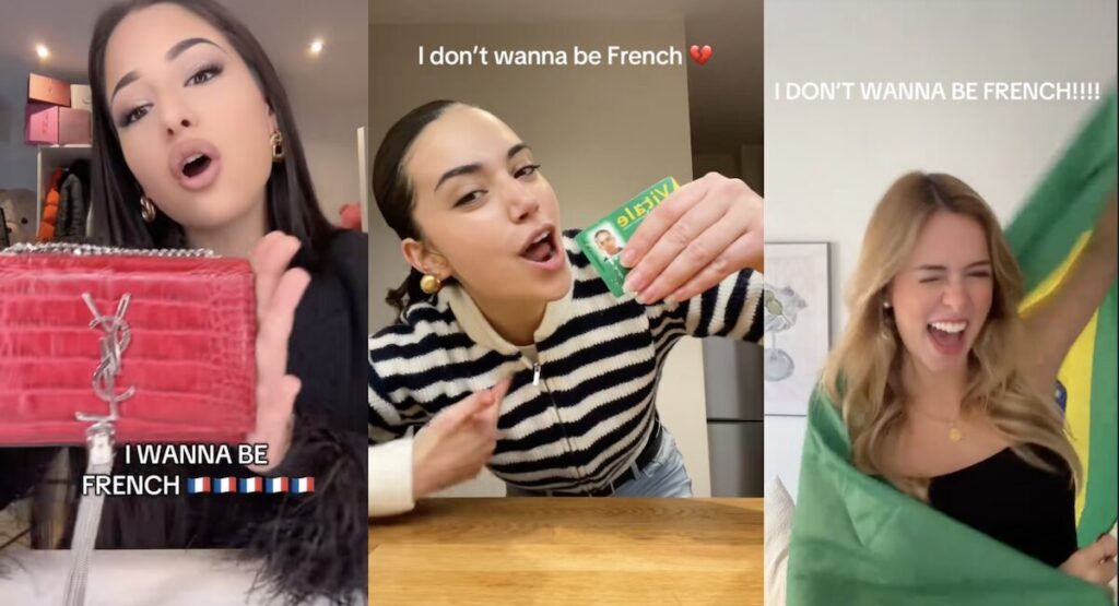 i don't want to be french Tiktok trend