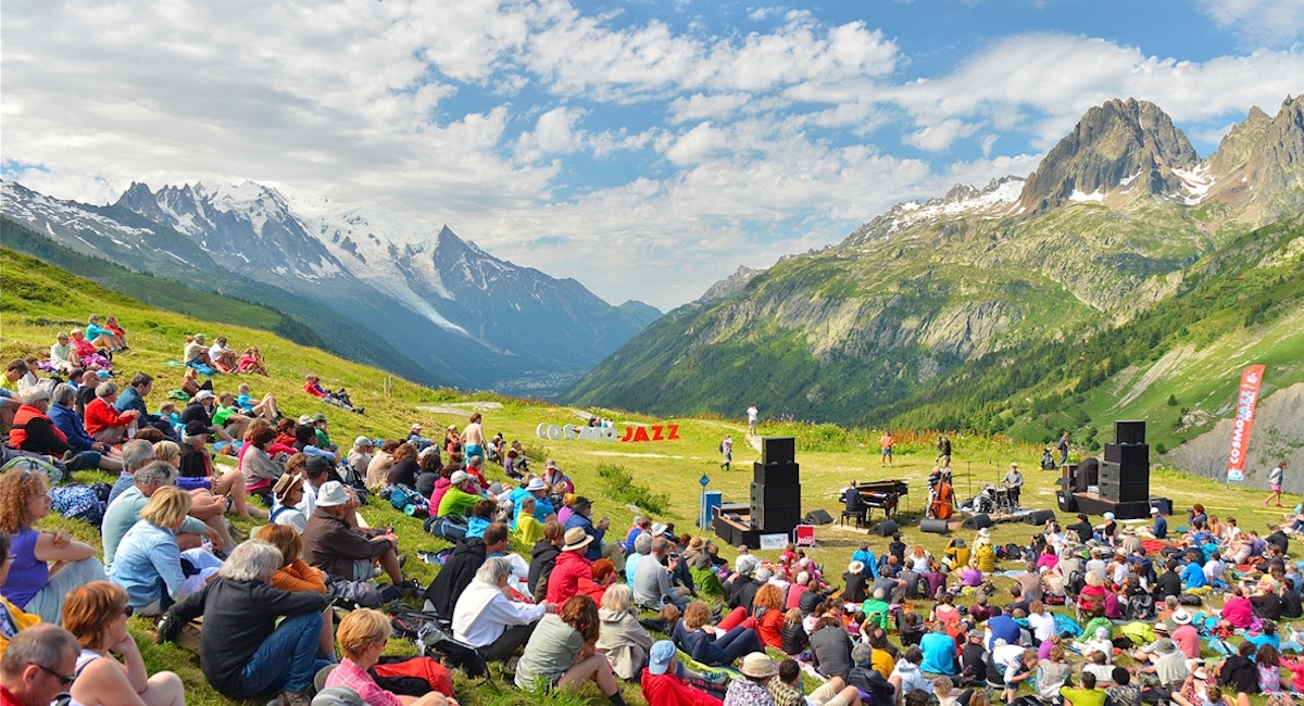 Cosmo Jazz Festival in Chamonix in summer