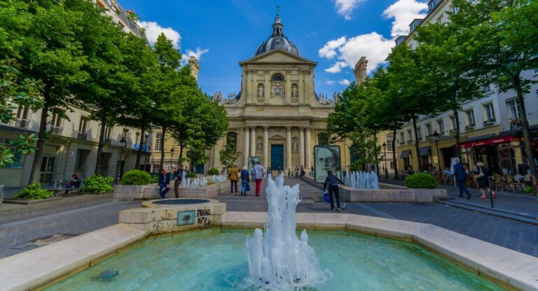 Sorbonne University in Latin Quarter of Paris, France.