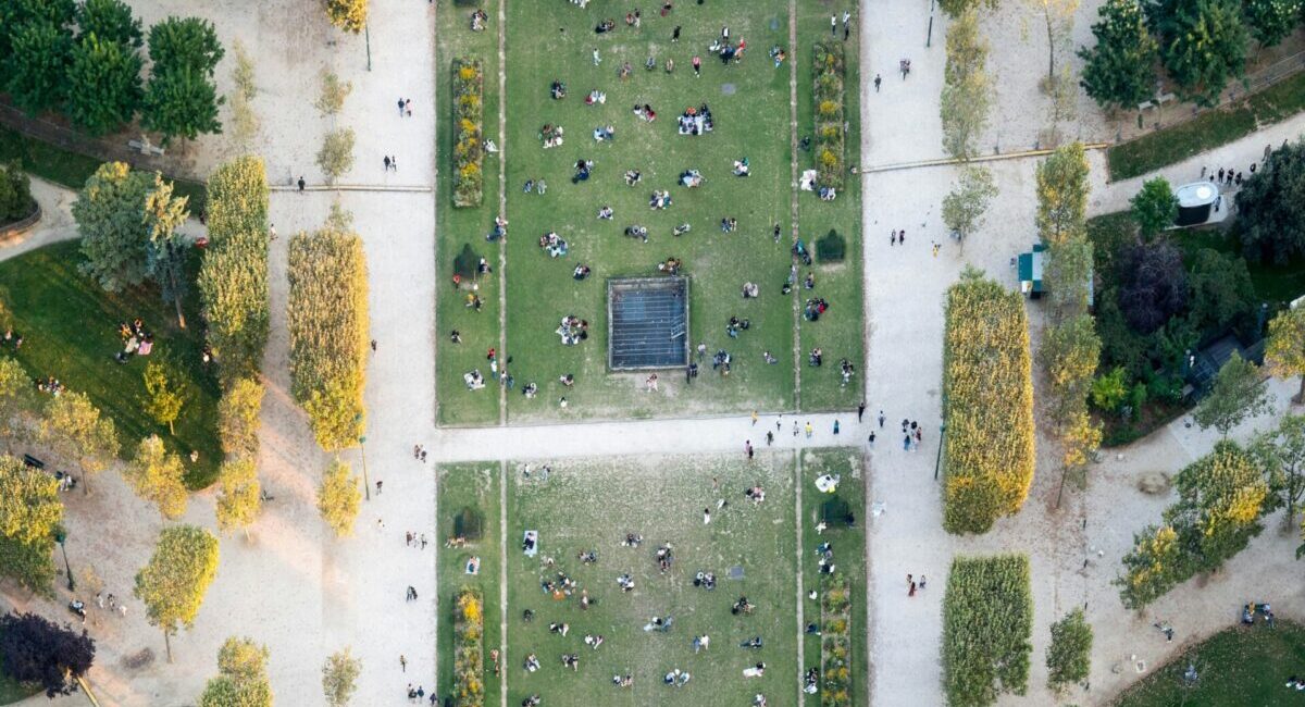 champ de mars bird's eye view