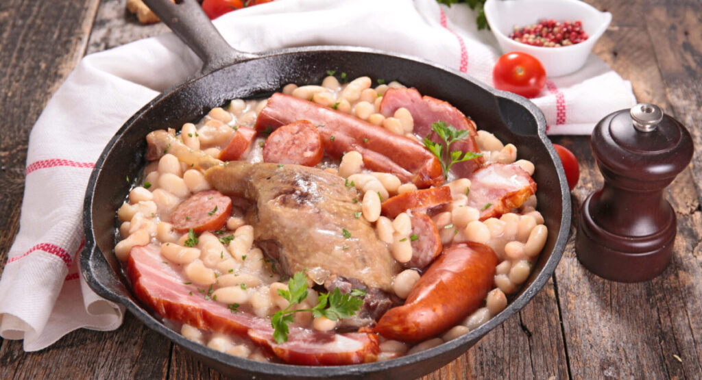 Toulouse cassoulet, a classic from the Southwest.