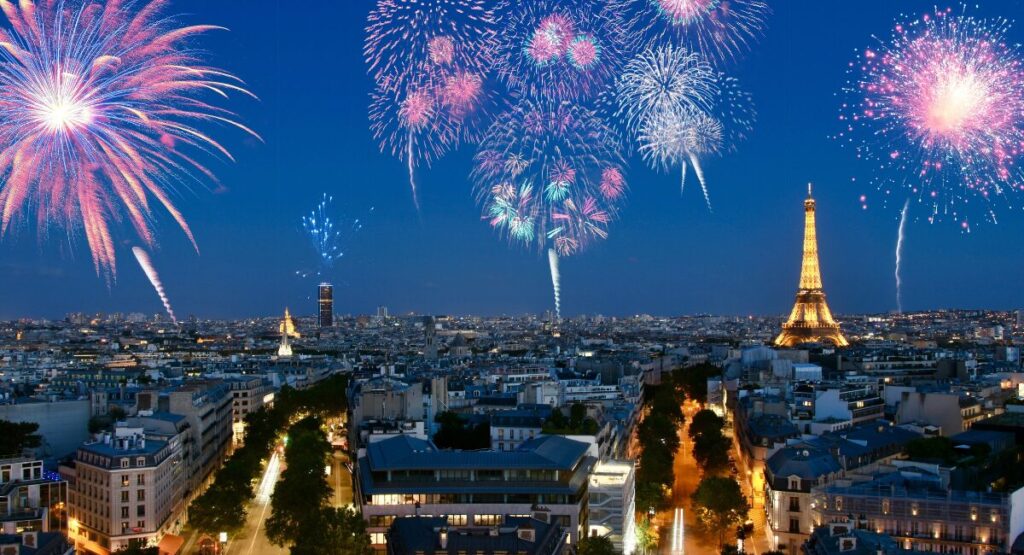 Fireworks over Paris
