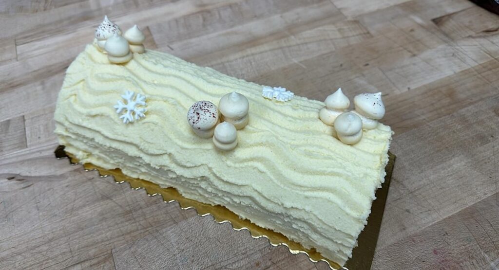Vanilla Yule log.