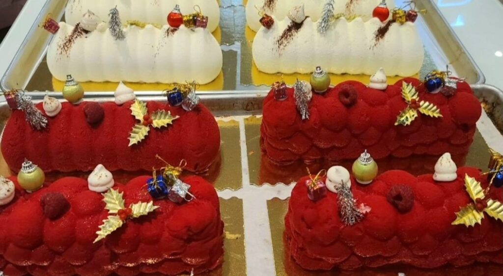Sweet Lily Bakery Yule log.