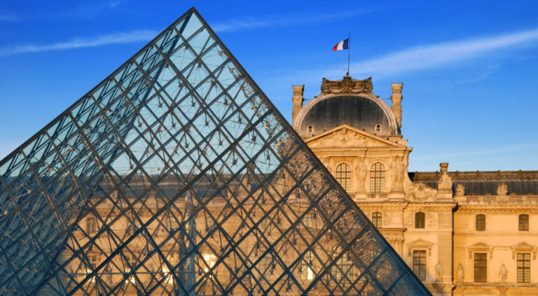 The Louvre Pyramid.