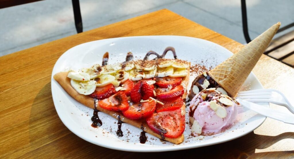 Sweet crêpe from Village Creperie.
