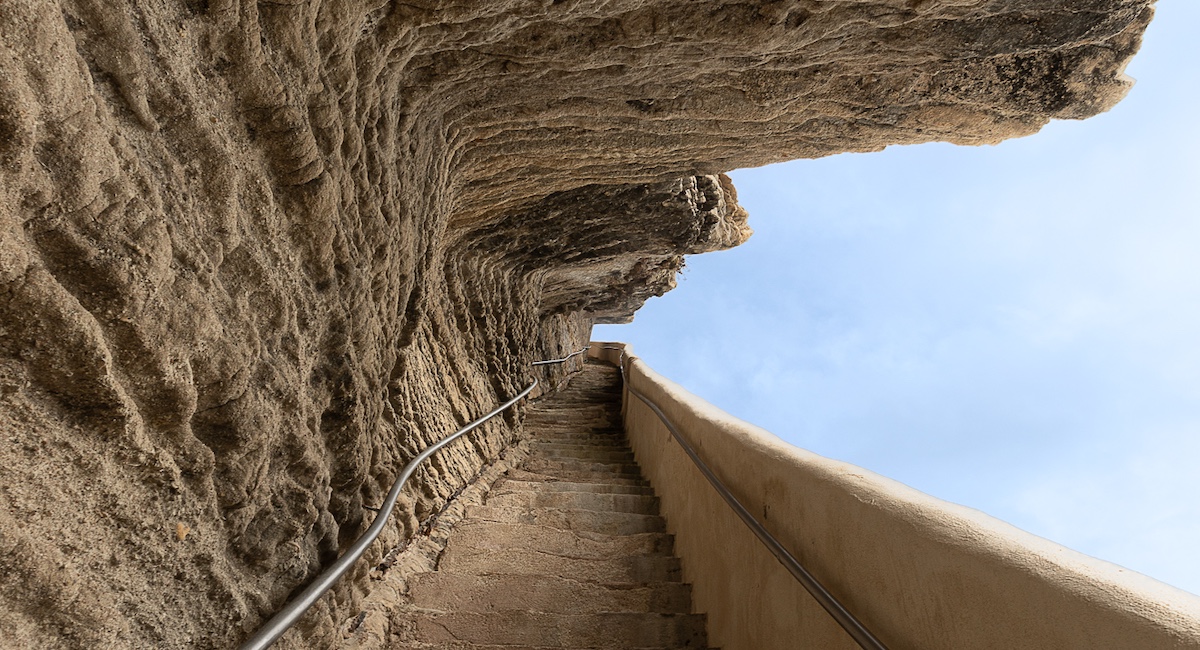 The Escalier du Roy d'Aragon in Bonifacio.
