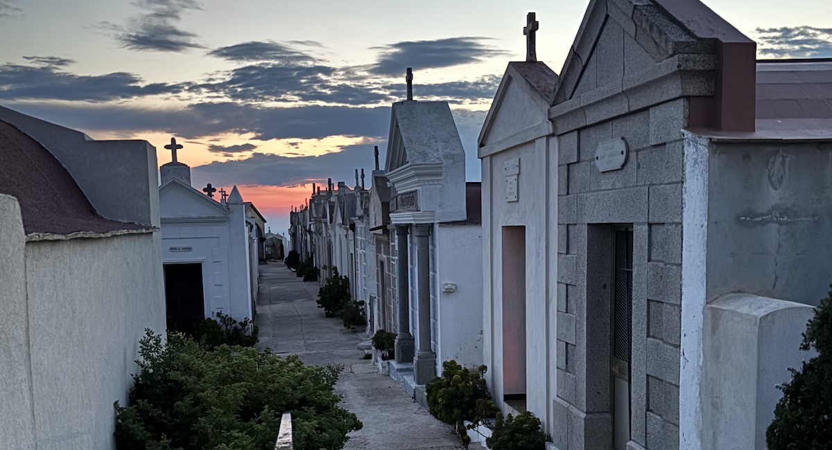 Cemetery in Bonifacio, Corsica.