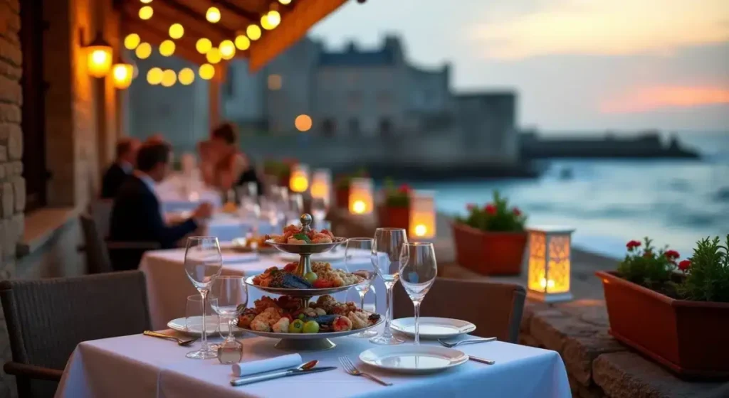 Saint-Malo terrace.