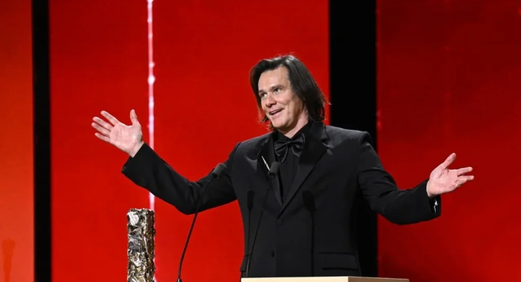 Jim Carrey at Césars awards.