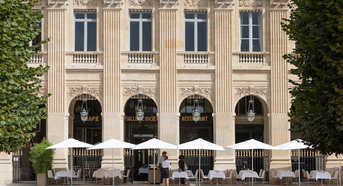 Outdoor terrace of Le Grand Véfour.