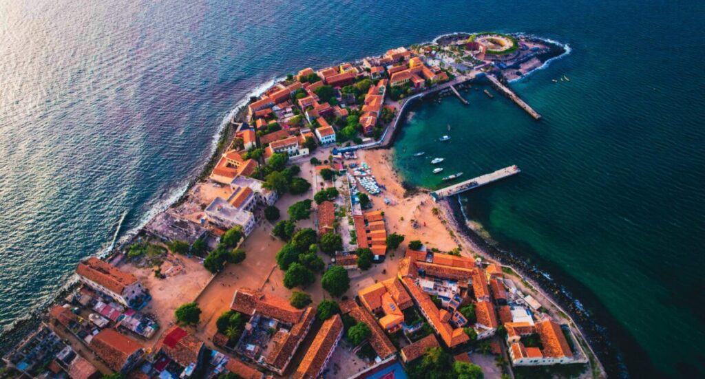 Aerial view of Dakar.