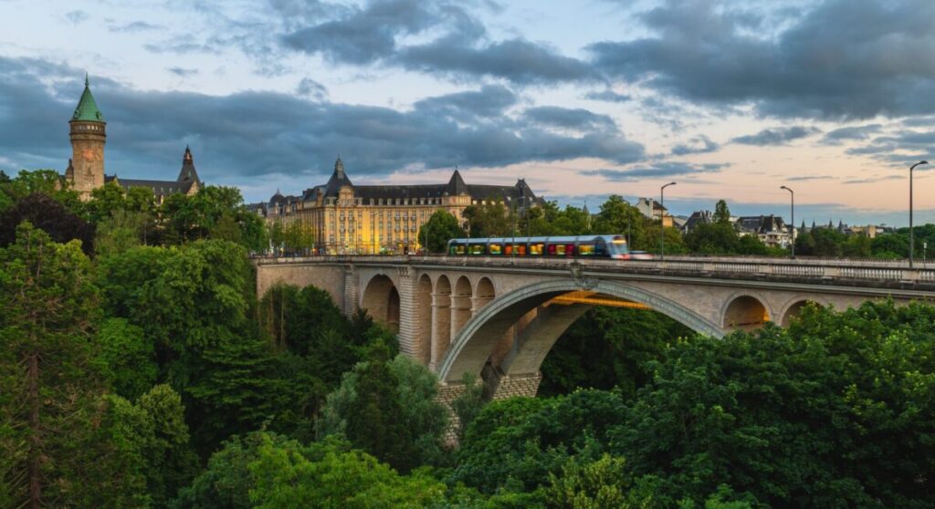 Adolphe Bridge in Luxembourg.