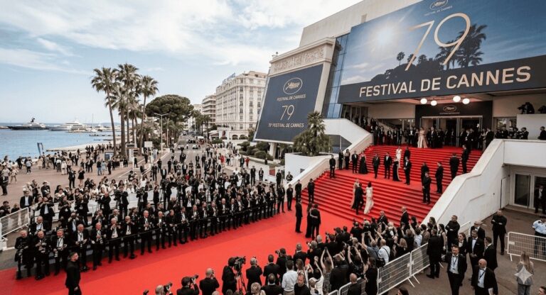 Red carpet at Cannes Film Festival.