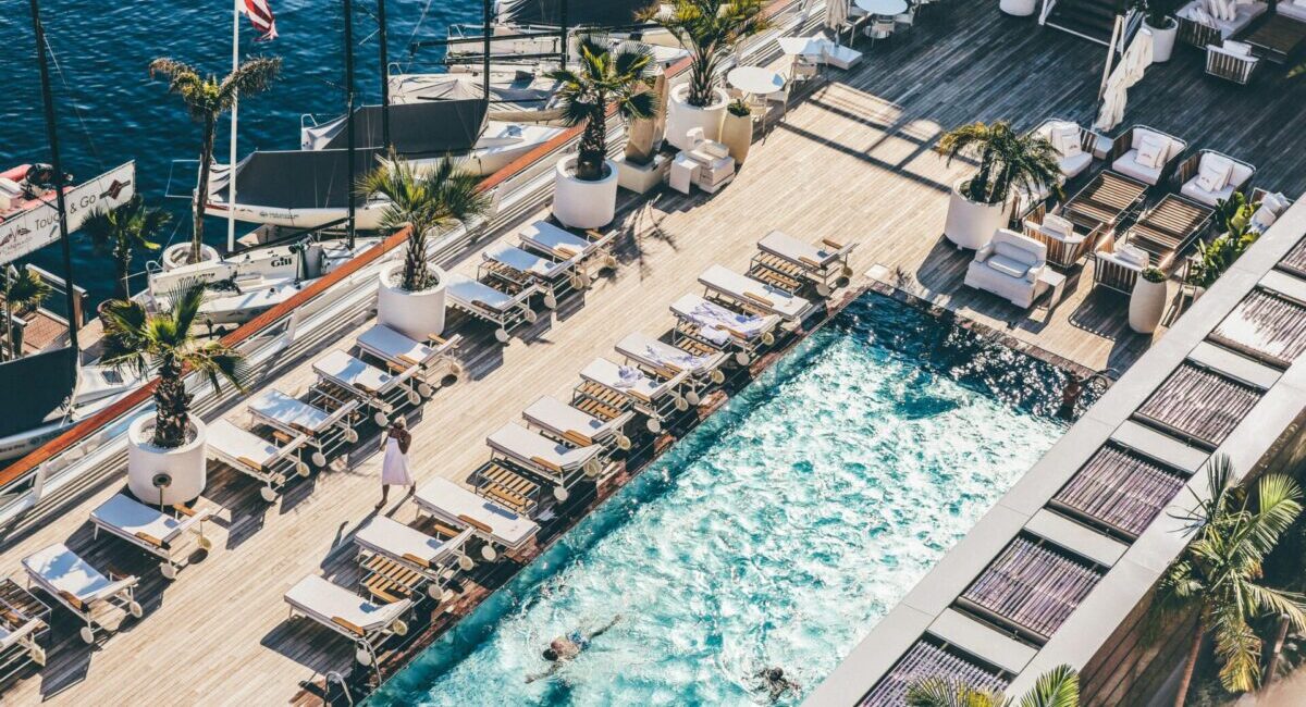 hotel pool in monaco