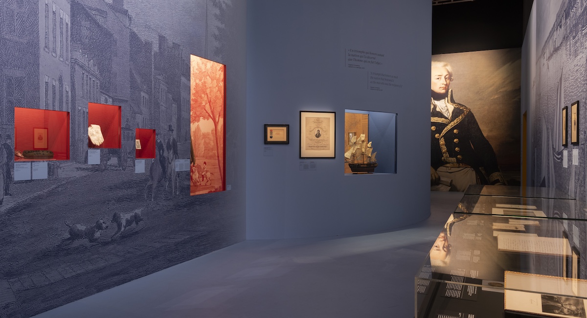 Lafayette exhibit at the National Archives in Paris.