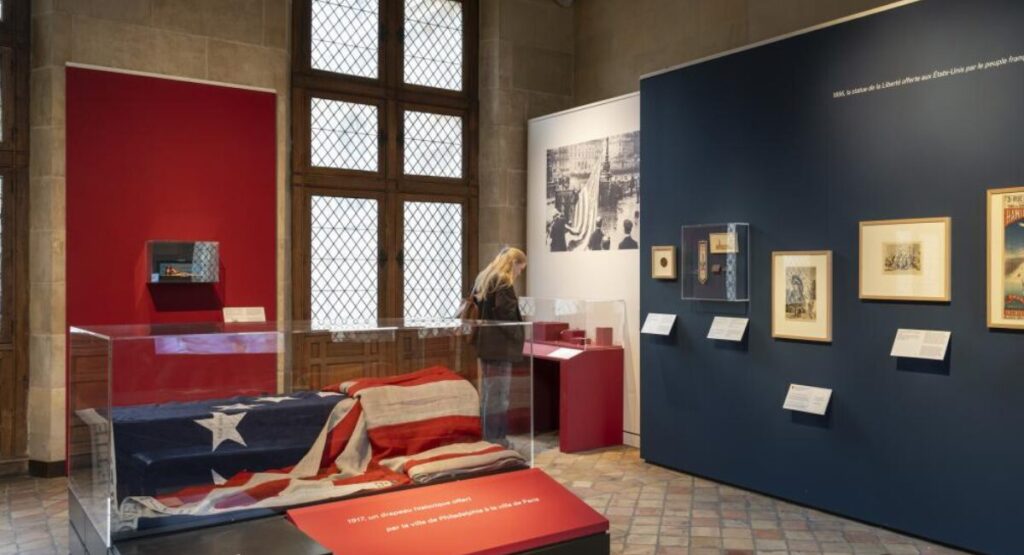 Exhibit on Franco-American Friendship at the Musee Carnavalet.
