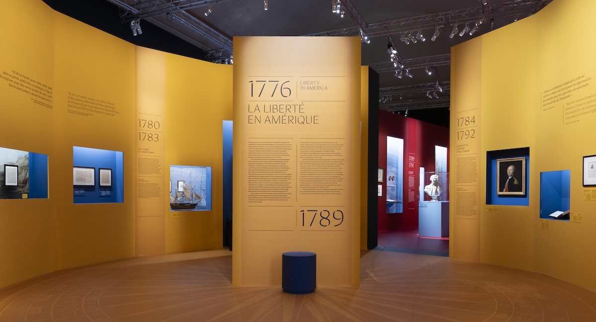Interior of museum exhibit.