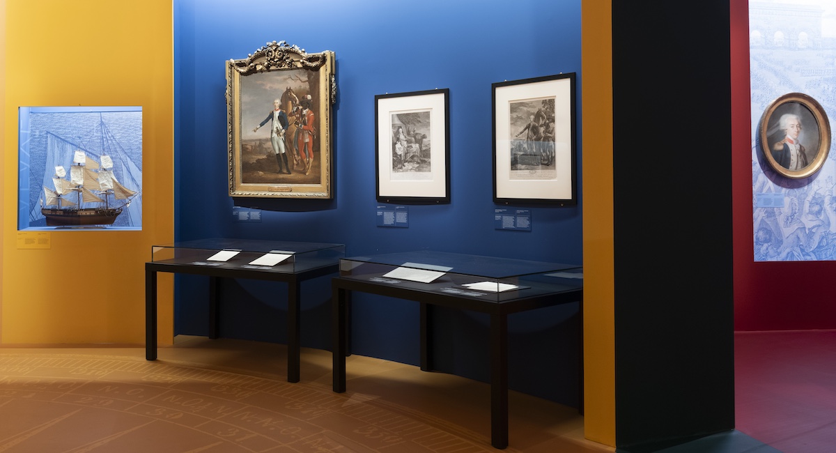 Lafayette exhibit at the National Archives in Paris.