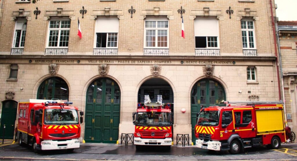 Paris fire station. 