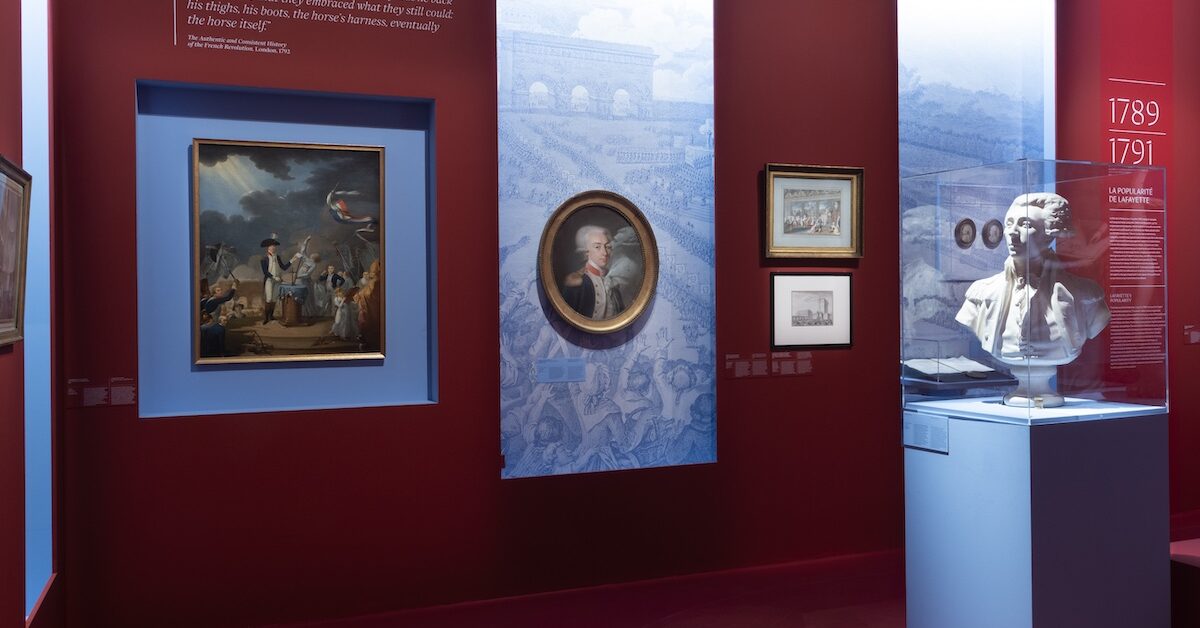 Lafayette exhibit at the National Archives of Paris.