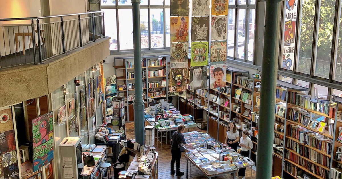 La librairie de la Halle Saint-Pierre bookstore in Paris