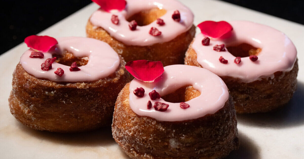 Ispahan cronut.