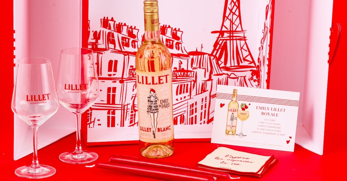 Limited edition Emily in Paris Lillet bottle
