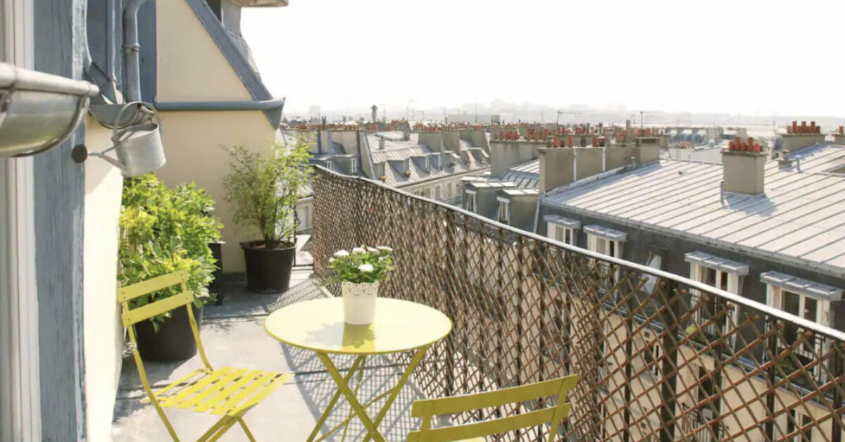 Paris rooftop Airbnb