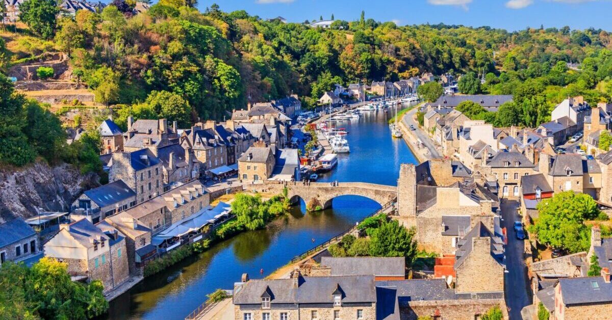Panoramic view of Dinan, in Britanny.