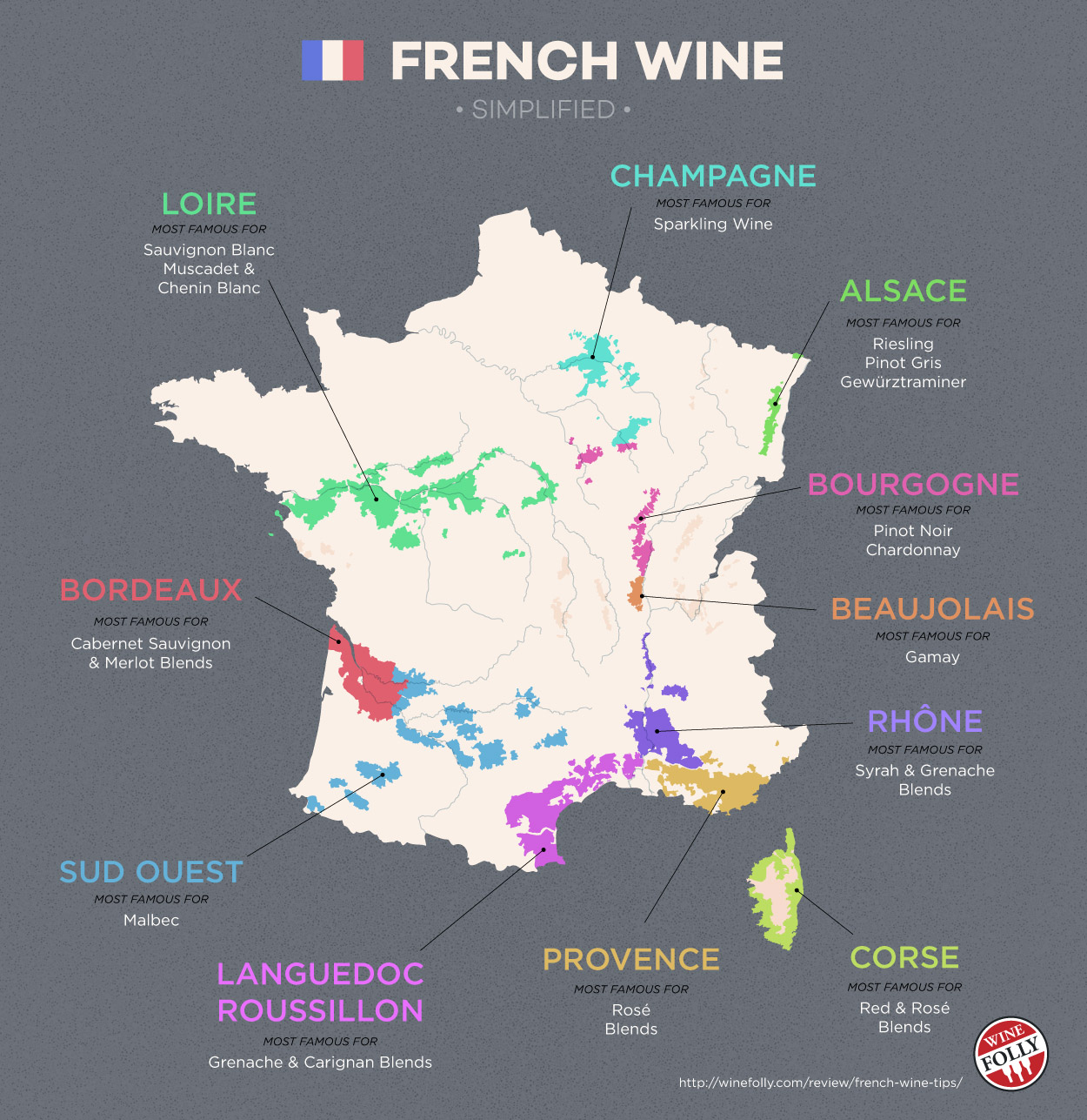 French Wine Map Wine Folly ?x33503